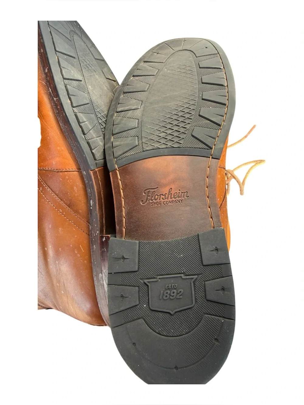 FLORSHEIM ANTHEM PLAIN TOE CHUKKA  BOOTS SADDLE TAN LEATHER 12 MEDIUM